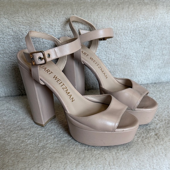 Stuart Weitzman Shoes - Stuart Weitzman Tan Platform Heels